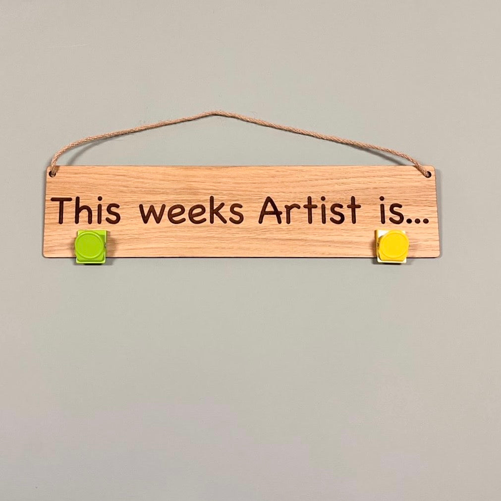 Artwork Display Sign