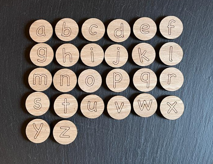 Lowercase Alphabet Coins