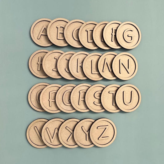 3D Alphabet/Number Disks