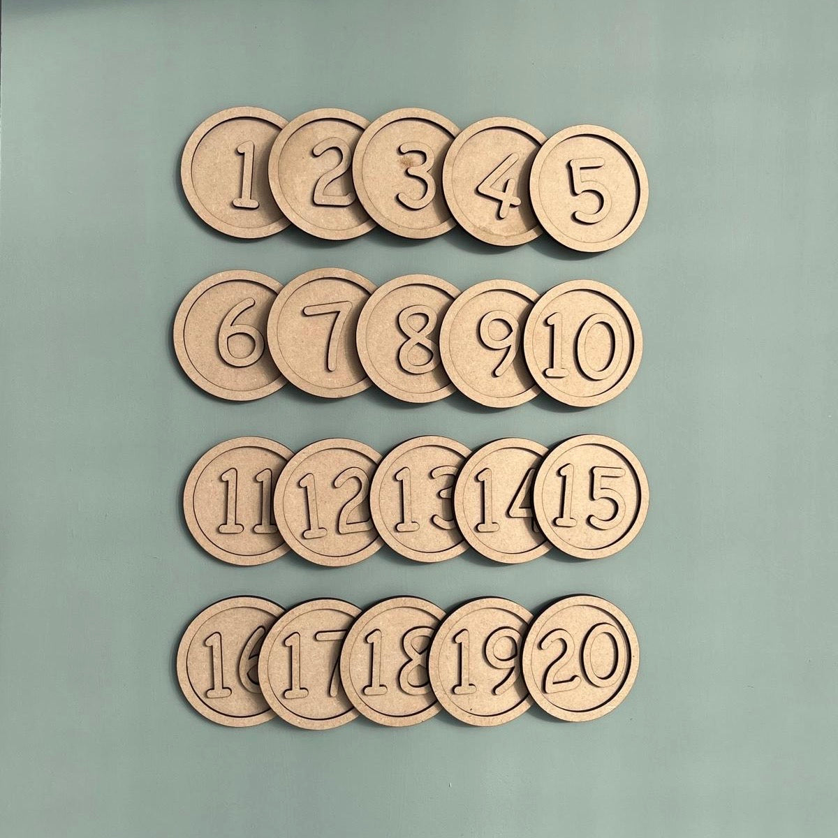 3D Alphabet/Number Disks