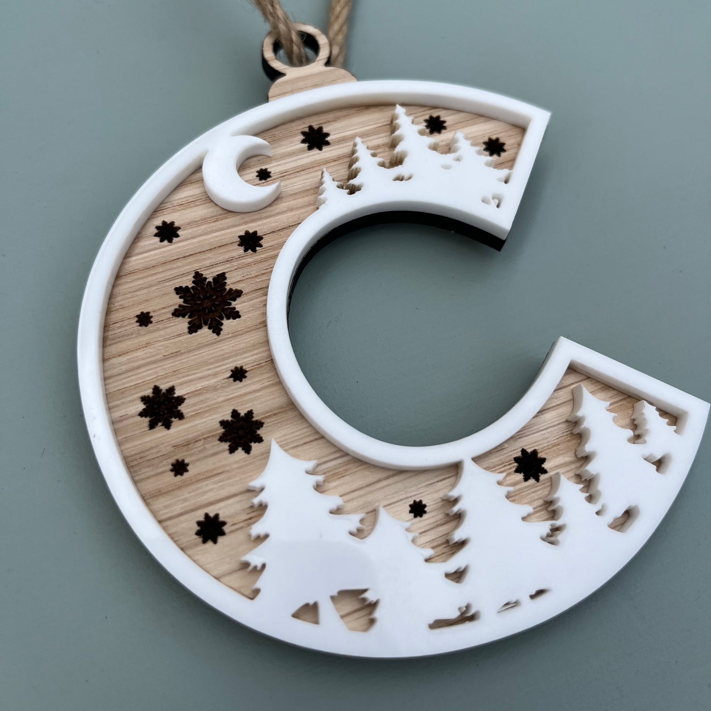 Alphabet Christmas Ornament