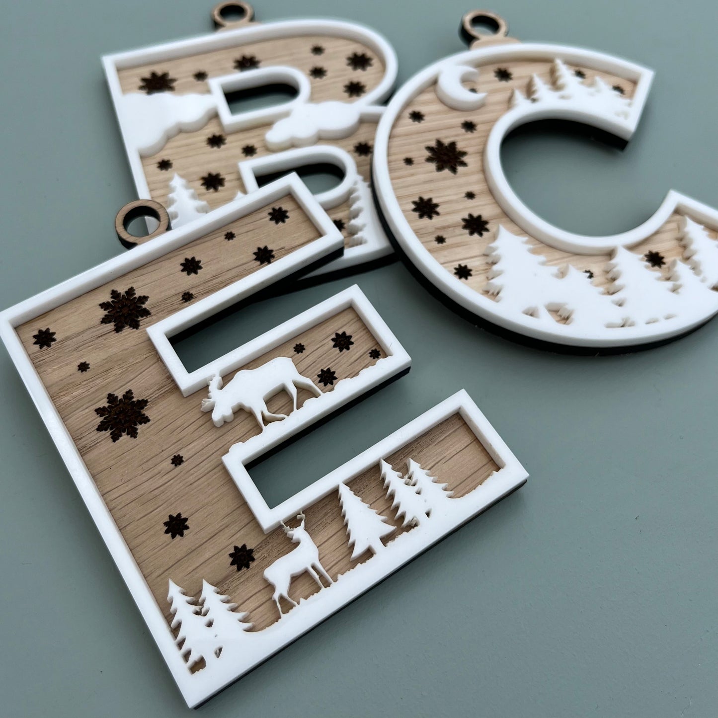 Alphabet Christmas Ornament