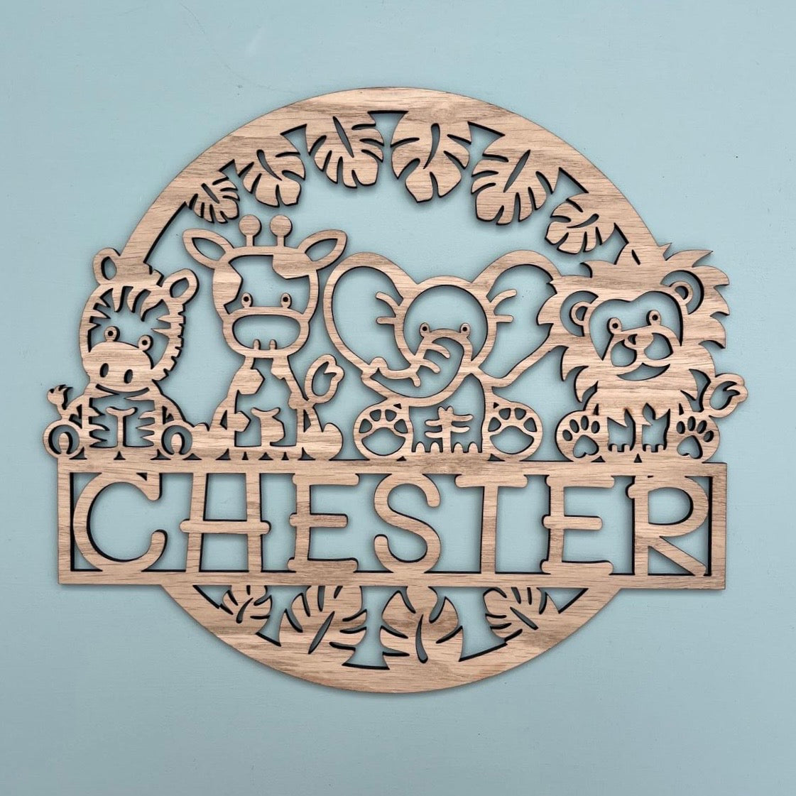 Wooden Name Sign