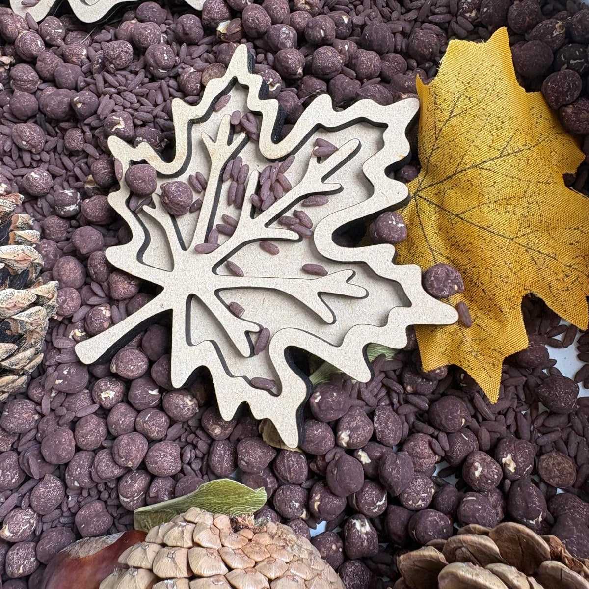 3D Autumn Leaf Blanks