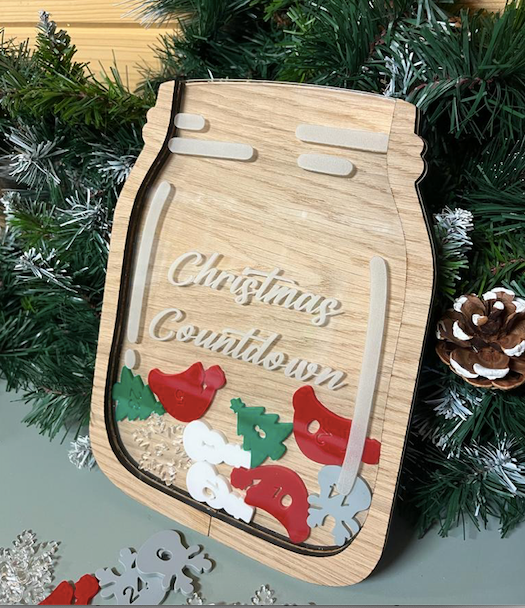Christmas Countdown Jar