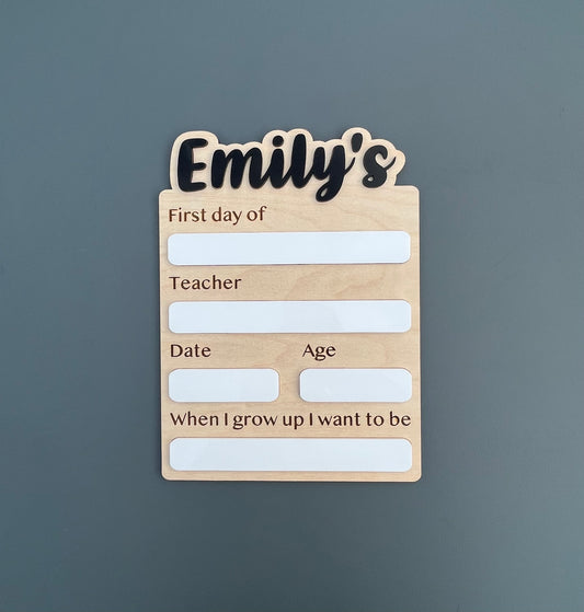 Back To School Board