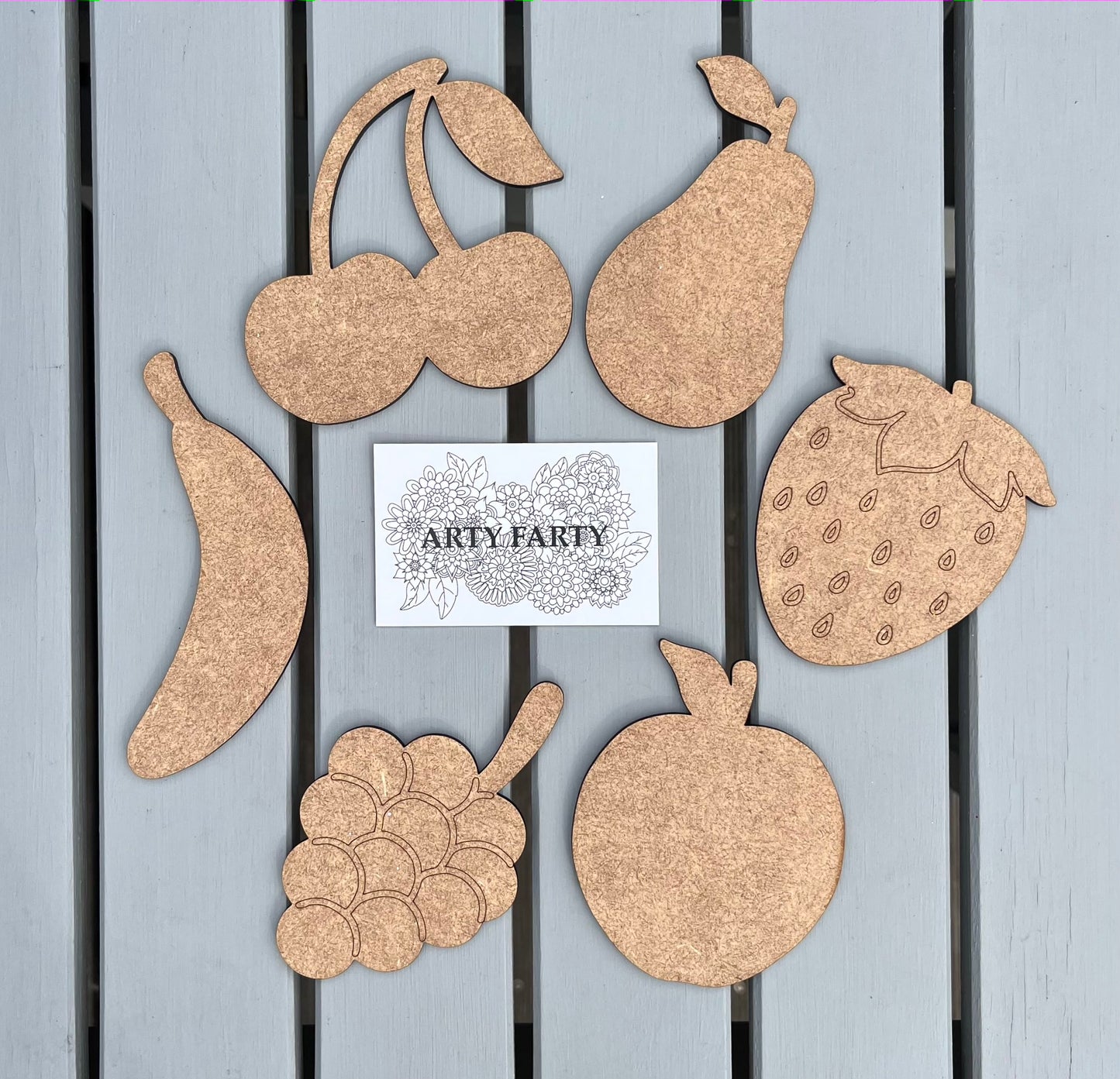 MDF Fruit Blanks