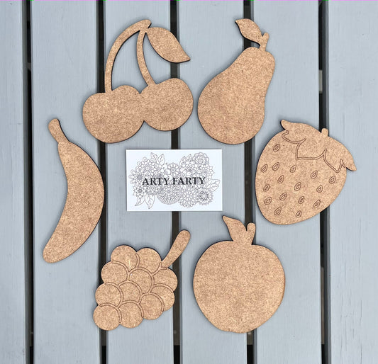 MDF Fruit Blanks