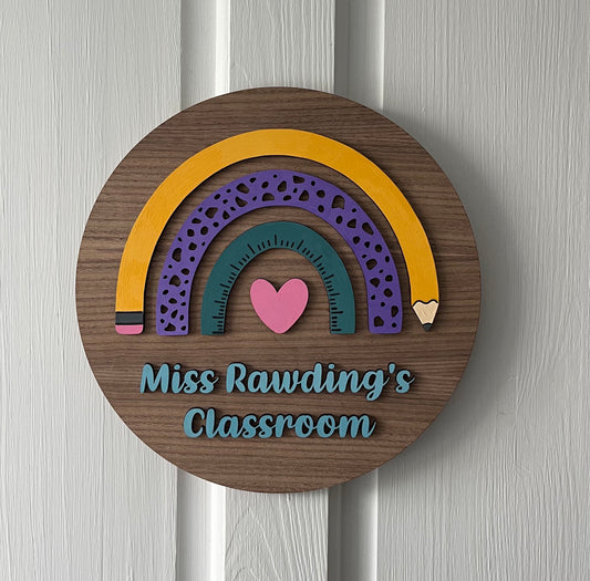 Classroom Door Sign