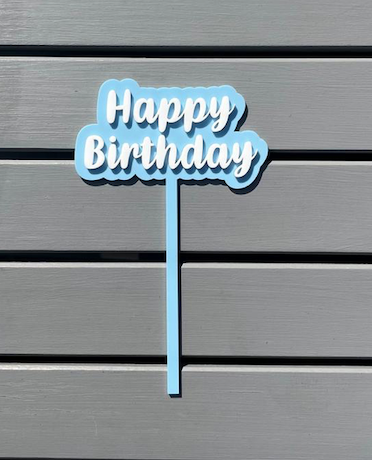 Happy Birthday Cake Topper