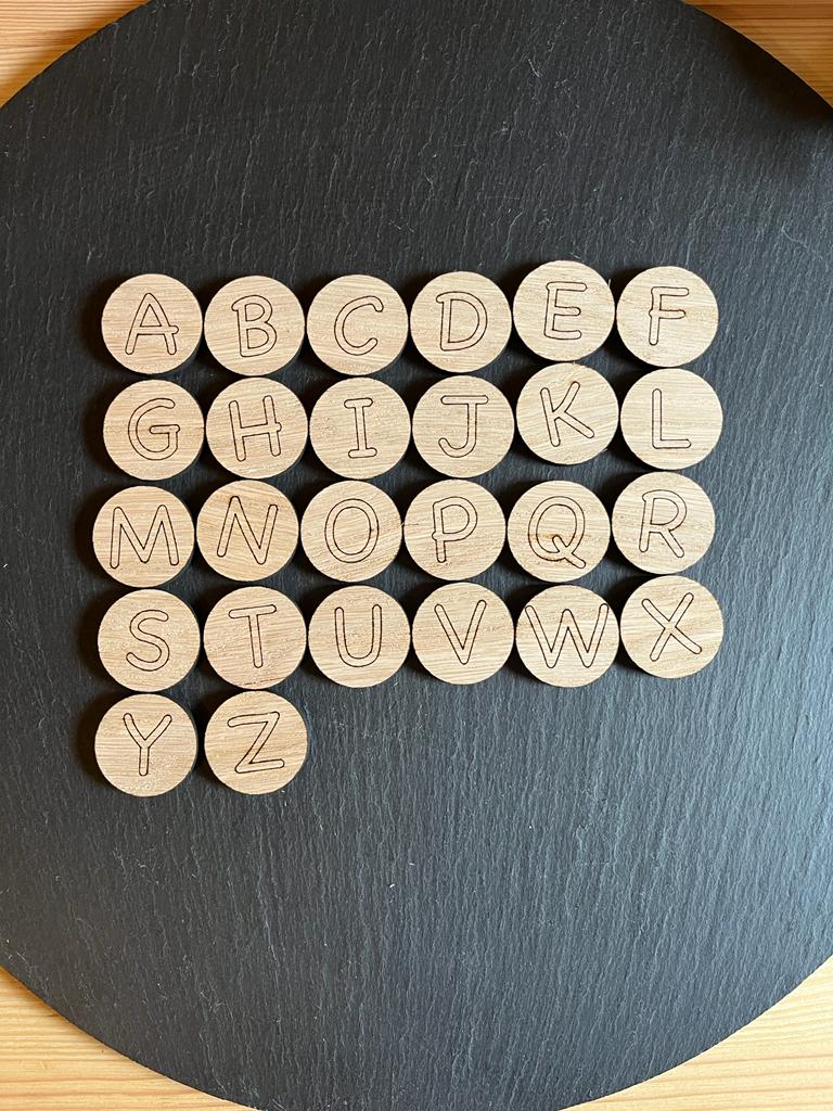Uppercase Alphabet Coins